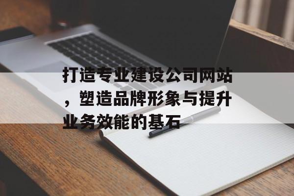 打造专业建设公司网站，塑造品牌形象与提升业务效能的基石